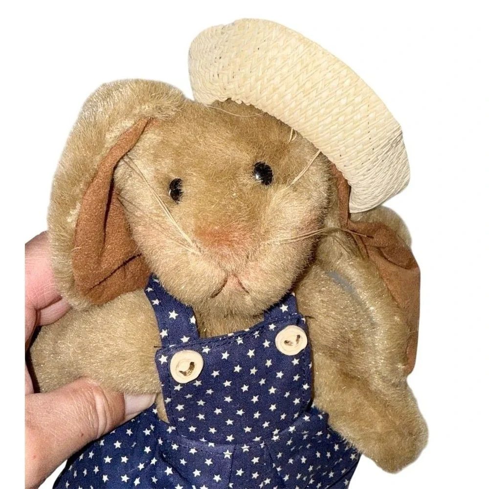 Vintage jointed Plush Bunny 12